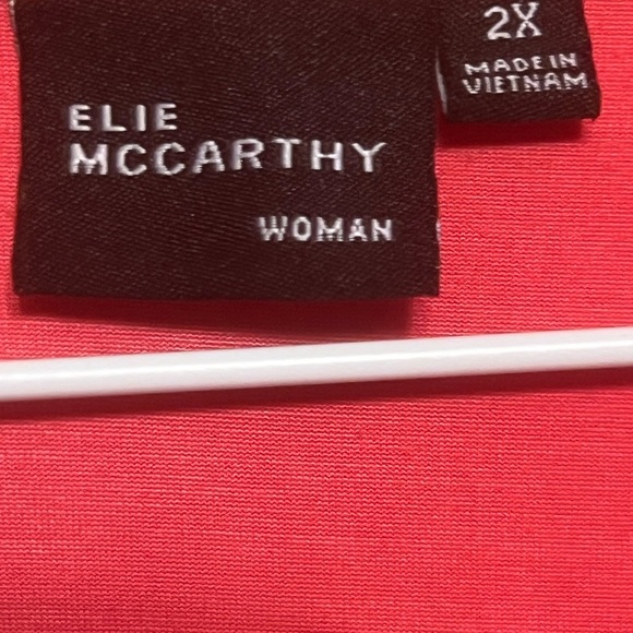 Coral Relaxed Polo Collar Blouse - Picture 3 of 3